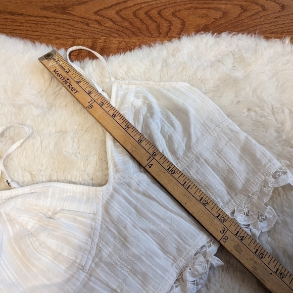FREE PEOPLE fp one Battenburg lace bralette white xs - Picture 9 of 11